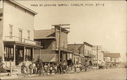 Main Street Looking North Postcard