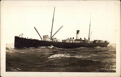 Large Boat at Sea Boats, Ships Postcard Postcard