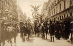 Horses in a Parade Postcard