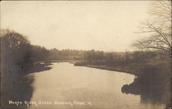 North River Scene Postcard