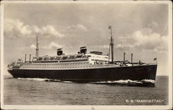 SS Manhattan Boats, Ships Postcard Postcard