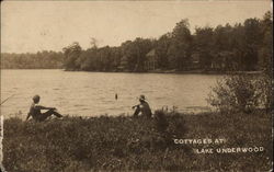 Cottages at Lake Underwood Preston Township, PA Postcard Postcard