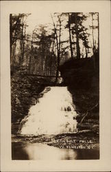 Crandall Falls in West Edmeston, New York Postcard