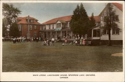 Main Lodge, Lakeshore House Postcard