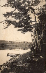 Lake Scene from a Cottage Shehawken, PA Postcard Postcard