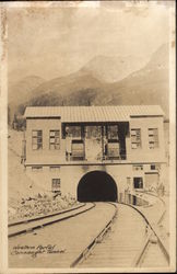 Western Portal Connaught Tunnel Canada Misc. Canada Postcard Postcard