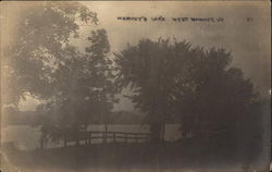 Harvey's Lake in West Barnet, Vermont Postcard Postcard