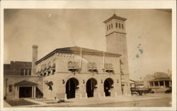 Fire Station Postcard