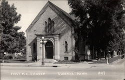 First ME Church Luverne, MN Postcard Postcard