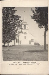 Tory Hill Meeting House: Scene of The Old Peabody Pew Postcard