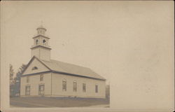 Church on Knoll Buildings Postcard Postcard