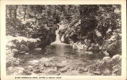 Emerald Pool After a Heavy Rain Postcard