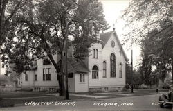 Christian Church Elkader, IA Postcard Postcard