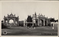 Fort Gates Mysore, India Postcard Postcard