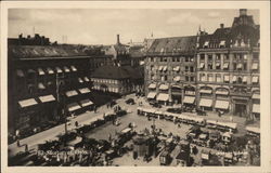 Plaza and buildings, Stortorvet Postcard