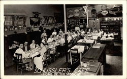 Schussler's Cafe, Home of the Missions Postcard