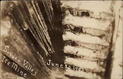 Sweden Valley Ice Mine, June 90, 1906 Postcard