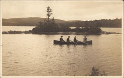 Rowing on the Lake Postcard