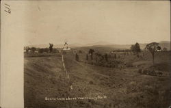 Scene from Above Waterbury Center Vermont Postcard Postcard