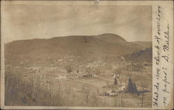 Aerial View of Town Postcard