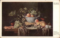 Still-life with Assorted Delicacies by De Heem Postcard