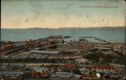 Cape Town Docks from Signal Hill South Africa Postcard Postcard