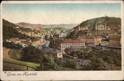 Gruss aus Karlsbad Postcard