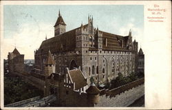 The Castle Die Marienburg in West Prussia, from Northwest Corner Postcard