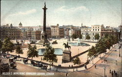 Nelson's Monument, Trafalgar Square Postcard