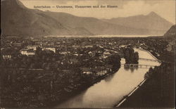 Unterseen, Thunersee und der Niesen Interlaken, Switzerland Postcard Postcard