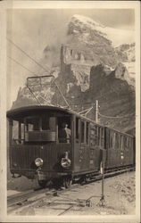 The Eigergleicher Railroad Station Switzerland Postcard Postcard