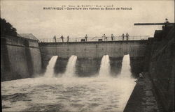 Opening the Gates of the Dry Dock Postcard