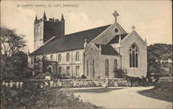 Country Church St. Lucy, Barbados Caribbean Islands Postcard Postcard