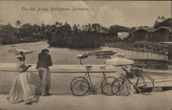 The Old Bridge Bridgetown, Barbados Caribbean Islands Postcard Postcard