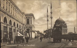 Constantinople. Place de Top-Hané Postcard