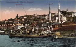 View of Scutari (Uskudar) in Constantinople Istanbul, Turkey Greece, Turkey, Balkan States Postcard Postcard