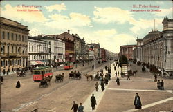 Nevsky Prospekt in St. Petersburg Postcard