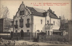 Modern Construction by Architect J. Puig y Cadafalch Postcard