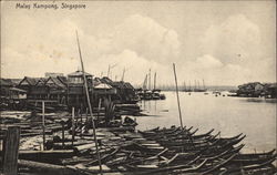 The Malay Kampong District in Singapore Southeast Asia Postcard Postcard