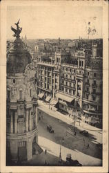 Detalle de la Gran Via Postcard