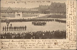 People at a gathering in Qviberg Kviberg, Sweden Postcard Postcard