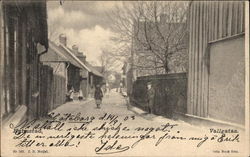 Vallgatan Halmstad, Sweden Postcard Postcard