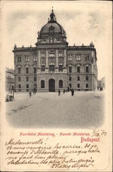 The Ministry of Defense in Budapest Hungary Postcard Postcard