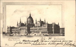 Neues Parlament Budapest, Hungary Postcard Postcard