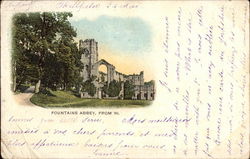 Fountains Abbey, form West Aldfield, England Postcard Postcard