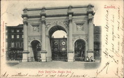 Hyde Park and The Marble Arch London, England Postcard Postcard