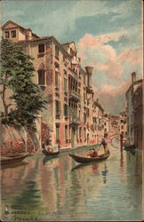 Rio del Pestrin Canal in Venice Italy Postcard Postcard