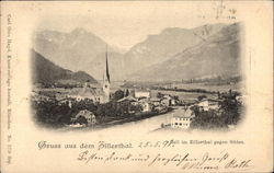 Greetings from Zillerthal, With View to the South Austria Postcard Postcard