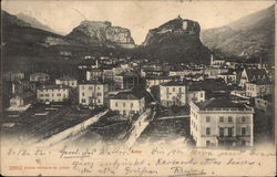 View of Arco, with Castle and Cliffs Postcard