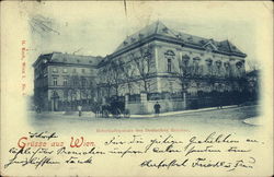 Greetings from Vienna, with View of the German Embassy Postcard